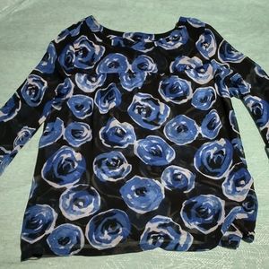Blue Rose Blouse